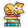 LAWN FAWN Book Stack Vinyl Sticker