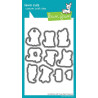 LAWN FAWN Cozy Dogs SET timbro+fustelle
