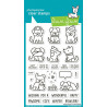 LAWN FAWN Cozy Dogs Clear Stamps