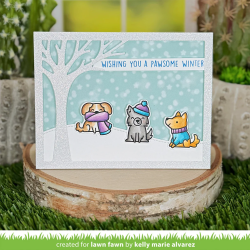 LAWN FAWN Cozy Dogs Clear Stamps