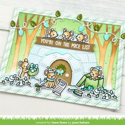LAWN FAWN A Mice Christmas SET timbro+fustelle