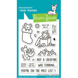 LAWN FAWN A Mice Christmas Clear Stamps