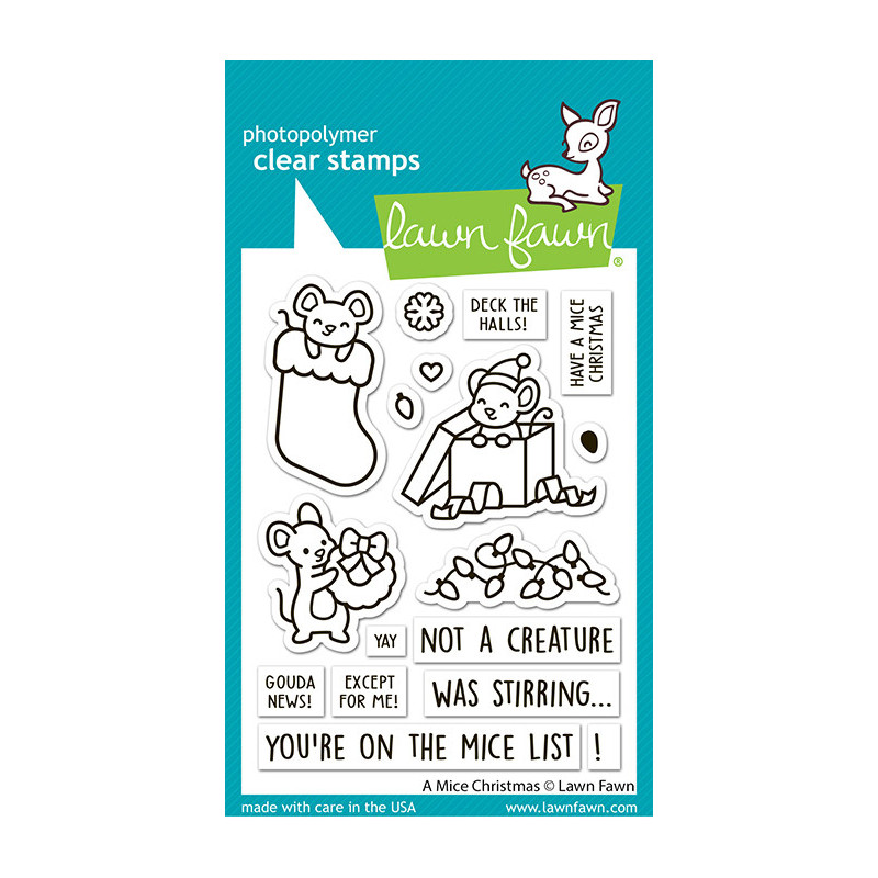 LAWN FAWN A Mice Christmas Clear Stamps