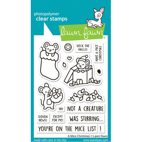 LAWN FAWN A Mice Christmas Clear Stamps