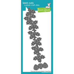 LAWN FAWN Pinecone And Leaves Border Dies