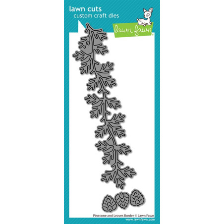 LAWN FAWN Pinecone And Leaves Border Dies