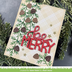 LAWN FAWN Pinecone And Leaves Border Dies