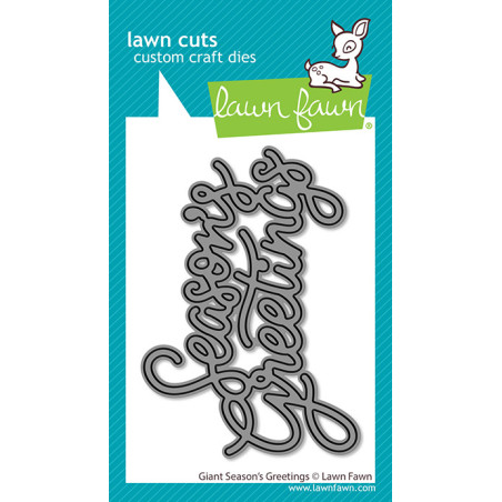 LAWN FAWN Giant Season's Greetings Dies