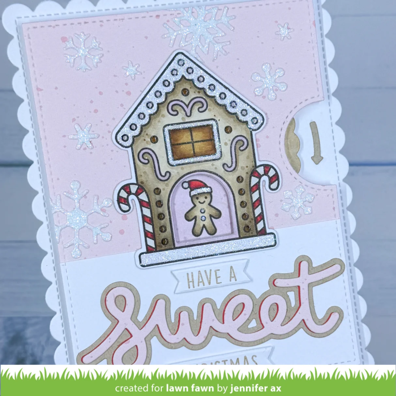 LAWN FAWN Gingerbread House SET timbro+fustelle