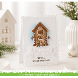 LAWN FAWN Gingerbread House SET timbro+fustelle
