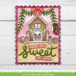 LAWN FAWN Gingerbread House SET timbro+fustelle