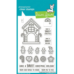 LAWN FAWN Gingerbread House Clear Stamps