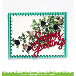 LAWN FAWN Giant Season's Greetings Dies