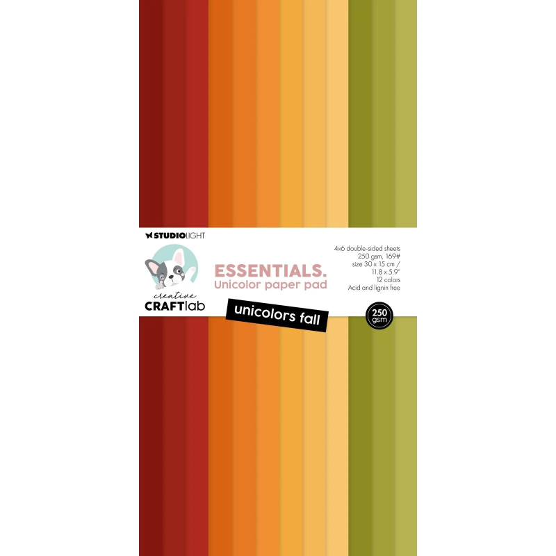 Studio Light Creative Craftlab Essentials Unicolor Paper Pad Rainbow