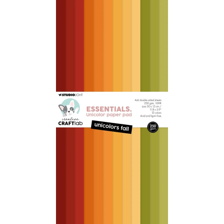 Studio Light Creative Craftlab Essentials Unicolor Paper Pad Rainbow