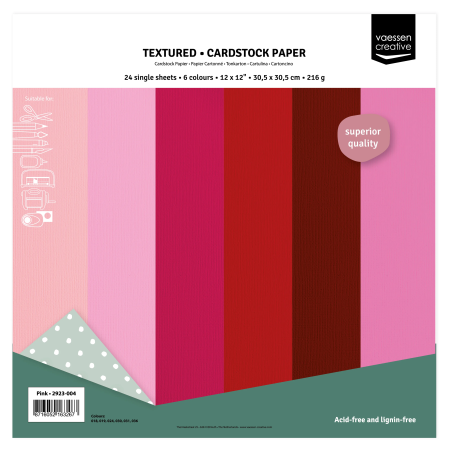 Florence Cardstock Multipack Roze 30x30cm