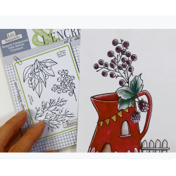 L'Encre et l'Image Winter Berries Clear Stamp