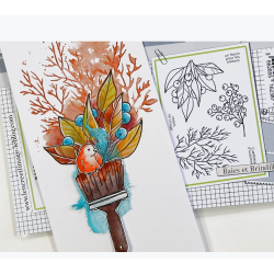 L'Encre et l'Image Winter Berries Clear Stamp