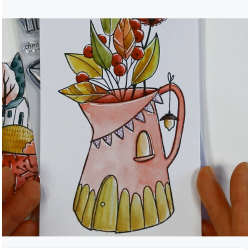 L'Encre et l'Image The House of Flowers Clear Stamp