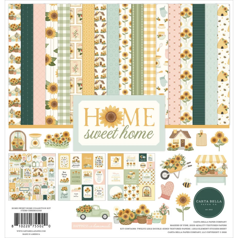 Carta Bella Home Sweet Home Paper Pad 30x30cm