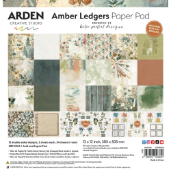 ARDEN Creative Studio Amber Ledgers Paper Pad 30x30cm by Katie Pertiet