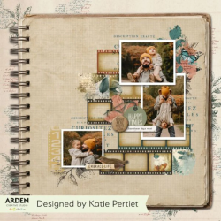 ARDEN Creative Studio Amber Ledgers Paper Pad 30x30cm by Katie Pertiet