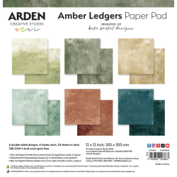 ARDEN Creative Studio Amber Ledgers SOLIDS Paper Pad 30x30cm by Katie Pertiet