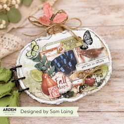 ARDEN Creative Studio Amber Ledgers Foliage Laser Cuts (85pcs) by Katie Pertiet