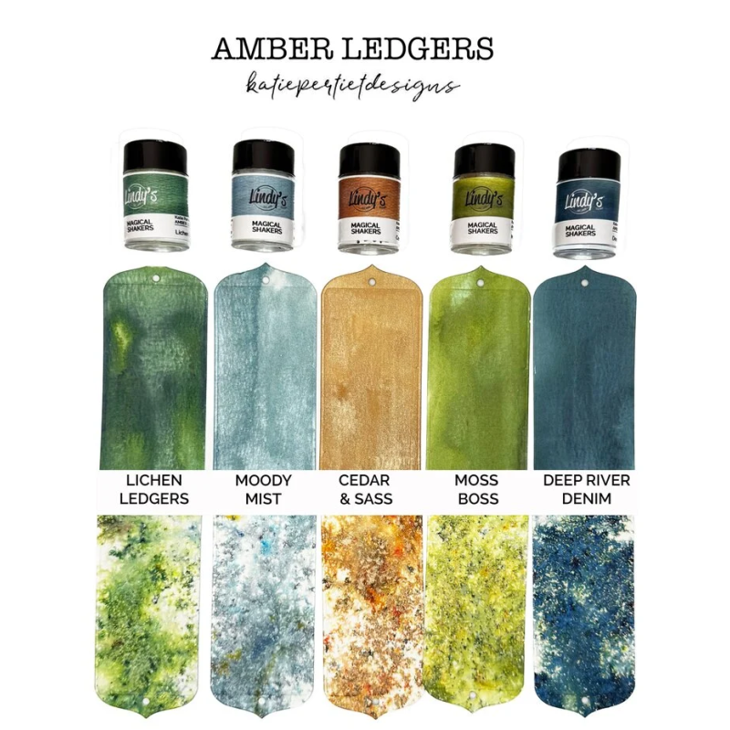 Lindy's Stamp Gang Amber Ledgers Magical Shaker 2.0 SET by Katie Pertiet