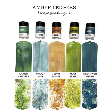 Lindy's Stamp Gang Amber Ledgers Magical Shaker 2.0 SET by Katie Pertiet