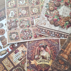 Ciao Bella Chocolate Wanderlust Patterns Pad 30x30cm