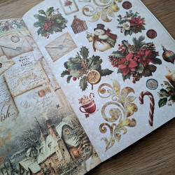 Ciao Bella Cozy Christmas A4 Junk Journal Ephemera Book 32pz