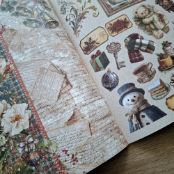 Ciao Bella Cozy Christmas A4 Junk Journal Ephemera Book 32pz