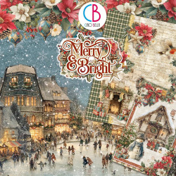 Ciao Bella MERRY & BRIGHT Paper Pad 30x30cm