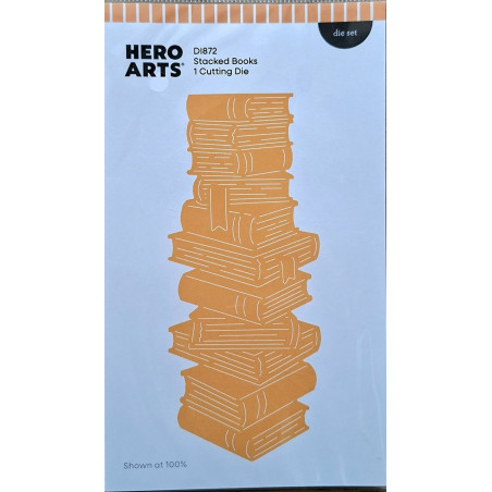 HERO ARTS Stacked Books Fancy Dies