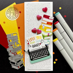 HERO ARTS Stacked Books Fancy Dies