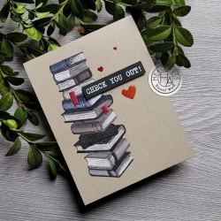 HERO ARTS Stacked Books Fancy Dies