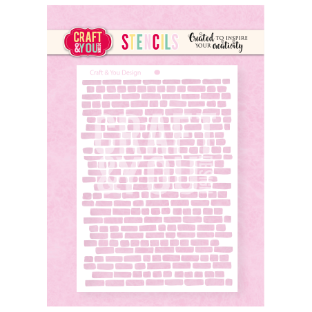 Craft&You Bricks A6 Stencil