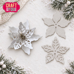 Craft&You Poinsettia 1 by Magda Dies