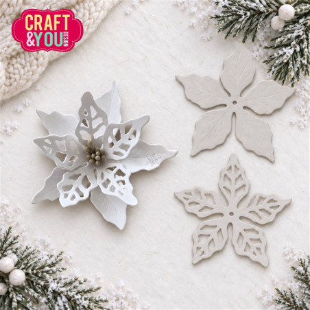 Craft&You Poinsettia 1 by Magda Dies