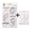 SET TIMBRI 2546-CLEM-D + Fustelle Cut-Mi 88475-CML-C Peace, Joy & Hope