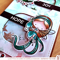 SET TIMBRI 2546-CLEM-D + Fustelle Cut-Mi 88475-CML-C Peace, Joy & Hope