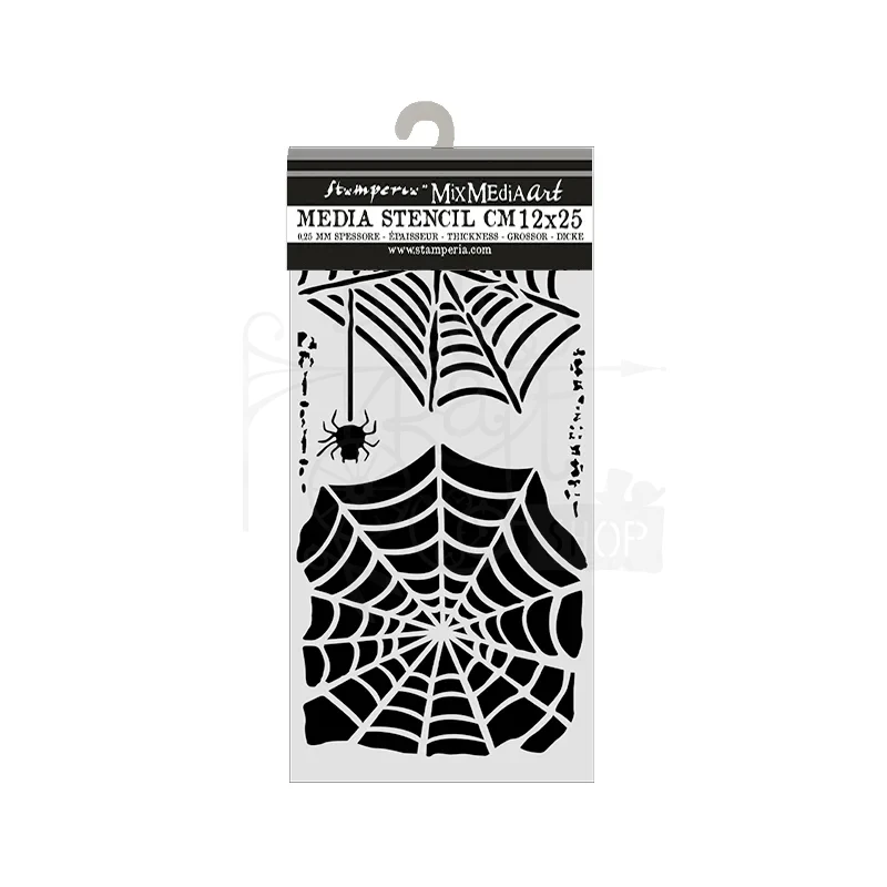Stamperia Thick Stencil Halloween RAGNATELE