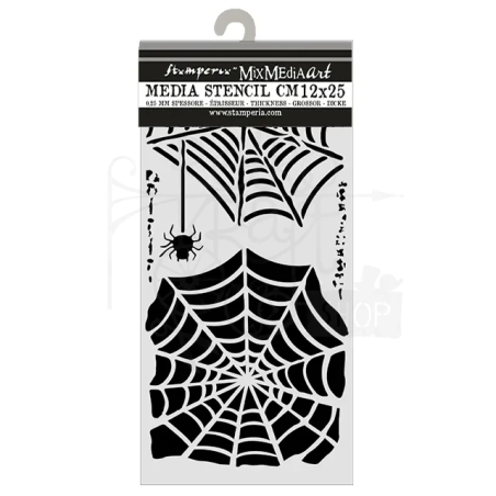 Stamperia Thick Stencil Halloween RAGNATELE