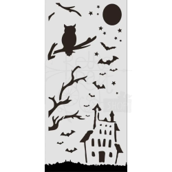 Stamperia Thick Stencil Halloween SCENARIO