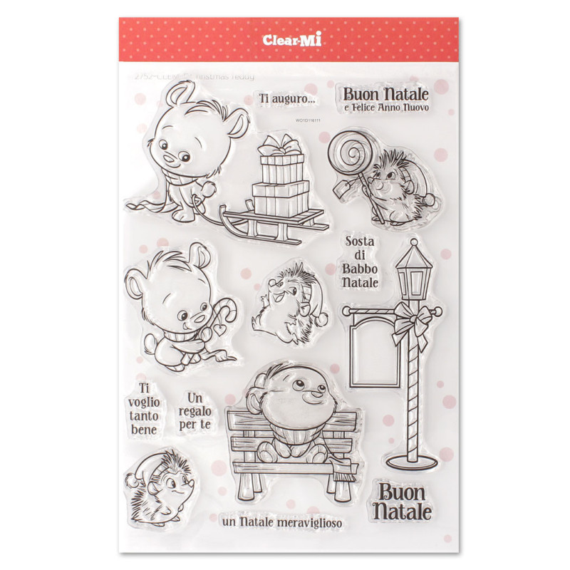 Impronte d'Autore Timbro Clear-Mi 2752-CLEM-E Christmas Teddy