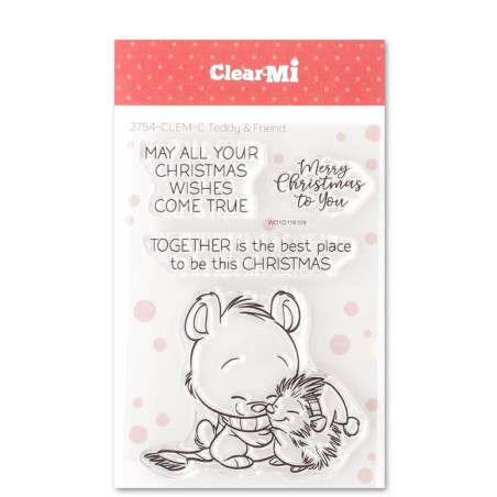 Impronte d'Autore Timbro Clear-Mi 2754-CLEM-C Teddy & Friend