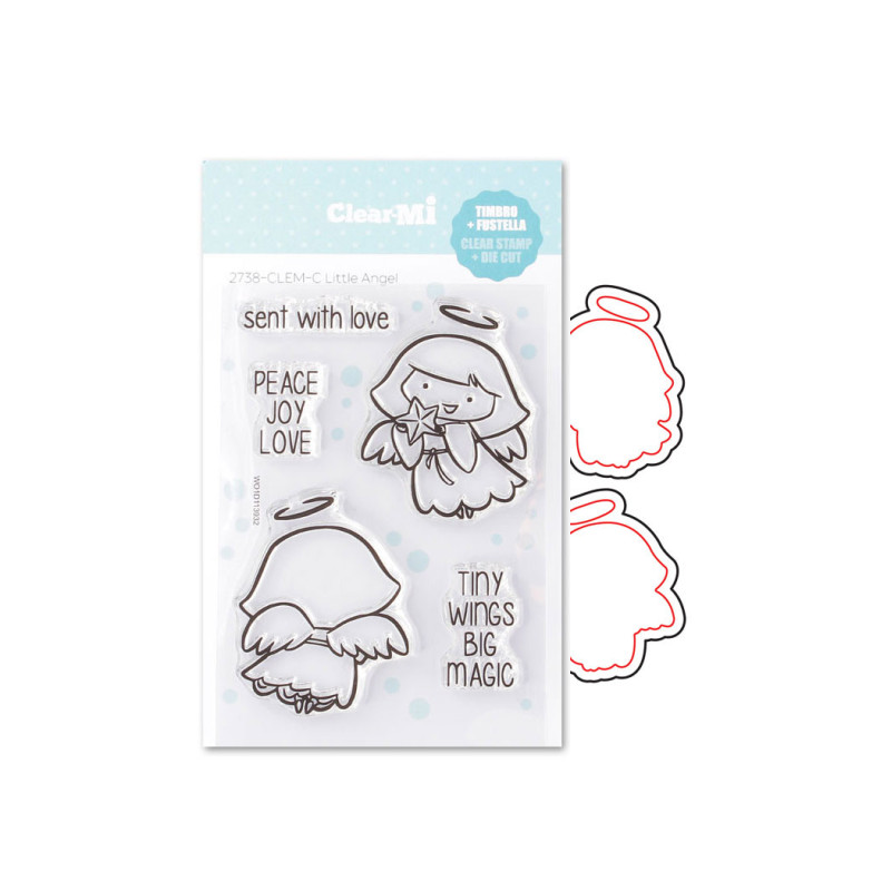 SET Impronte d'Autore 2738-88086 Set Clear+Fustelle - Little Angel