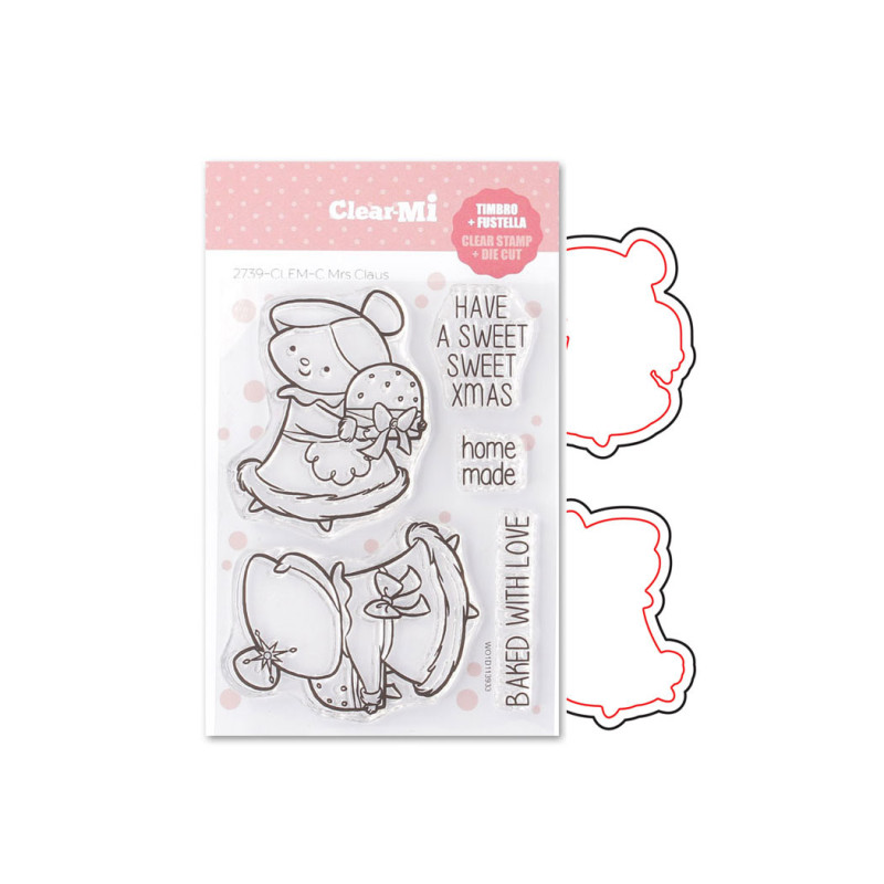 SET Impronte d'Autore 2739-88089 Set Clear+Fustelle - Mrs Claus
