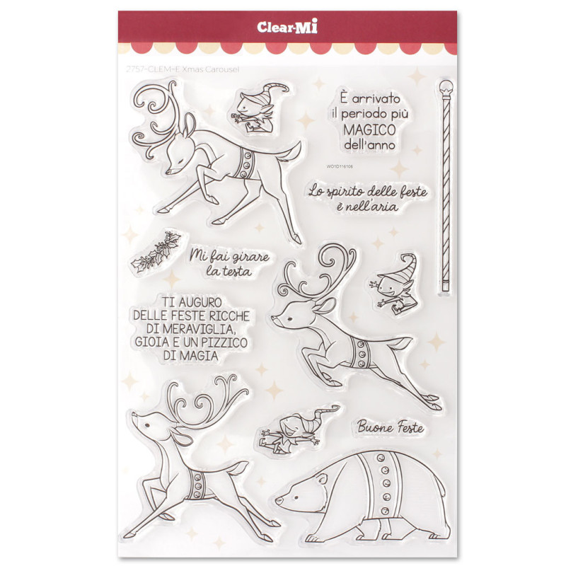 Impronte d'Autore Timbro Clear-Mi 2757-CLEM-E Xmas Carousel